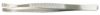 Flat nose tweezers rectangular tips, stainless steel