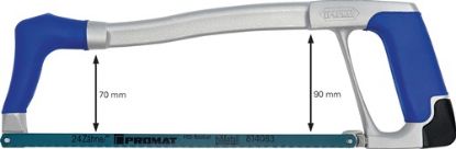 Slika Metal saw frame D comfort handle, die cast alu.