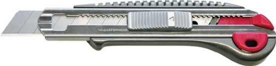 Craft knife with push button, full metal