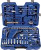 Socket set/tool case with ratchet ring spanners