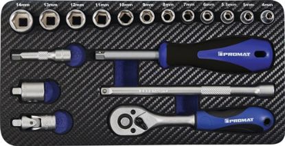 Slika Socket spanner set width across flats 4-14 mm