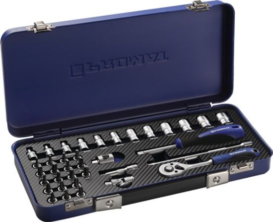 KLJUČ NATIČNI 1/4" 4-14mm v 36-delni garnituri
