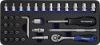 Socket spanner set width across flats 4–13 mm