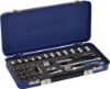Socket spanner set width across flats 4–13 mm