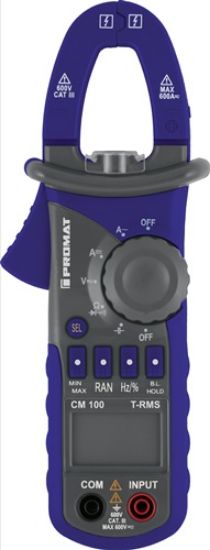 Clamp-on ammeter CAT III 600 V