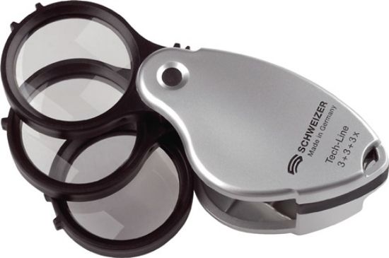 Folding pocket magnifier