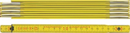 Wooden folding rule yellow