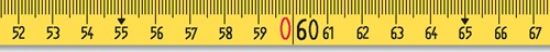 Professional tape measure A mm/cm EG II