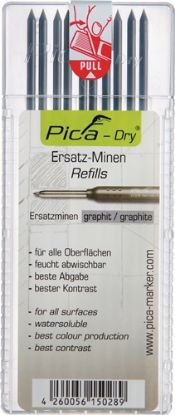 Slika KONICA OZNAČEVALNA GRAFITNA Pica-Dry za suhe, vlažne, gladke, hrapave, prašne, o