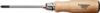 Screwdriver wooden handle