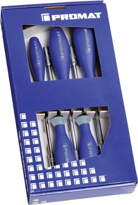 Slika Hexagon socket wrench set 3-component handle