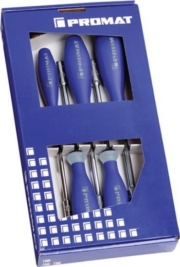 Hexagon socket wrench set 3-component handle