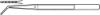 College tweezers curved, nickel-plated