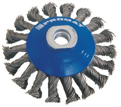 Slika ŠČETKA ŽIČNA KONIČNA, COFASTA, POSUKANA D115mm/M14 (žica 0,50mm)