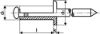 Blind rivet steel / steel