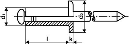 Slika Blind rivet steel / steel