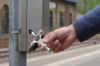 Cabinet key integr. bottle-opener