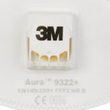 Slika 9322+, RESPIRATOR 3M 9322+ AURA, FFP2 Z VENTILOM                                