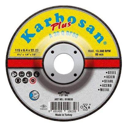 Slika PLOŠČA BRUSNA D115x6,4x22,23mm UNIVERZAL A 30 Q BF80