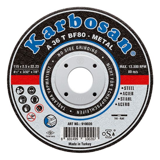PLOŠČA REZALNA D125x3,0x22,23mm za jeklo A36 T BF80 T41