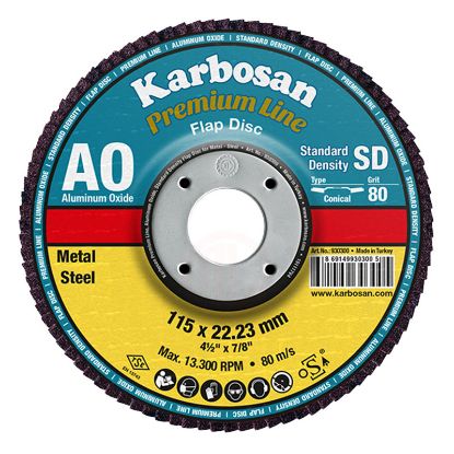 Slika DISK BRUSNI LAMELNI AO-Aluminium Oxide D125X22,23mm K40