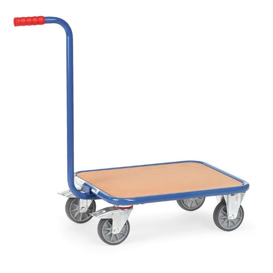 Transportni voziček z leseno nakladlno ploščo, 600x500mm, Fetra