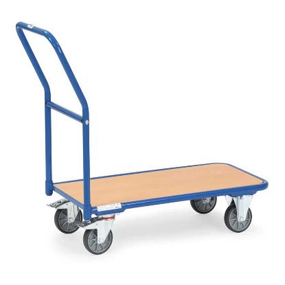Slika VOZIČEK TRANSPORTNI-ROČNI 200kg - naklad.površina 1000x600mm         