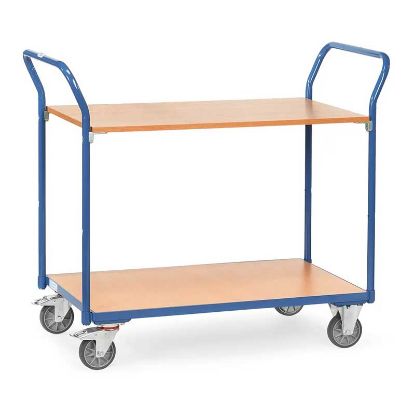 Slika VOZIČEK TRANSPORTNI-ROČNI 200kg - naklad.površina 1000x600mm              