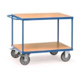 Slika TRANSPORTNI VOZIČEK, 2 POLICI 1000X600mm NOSILNOST 600kg, MODER