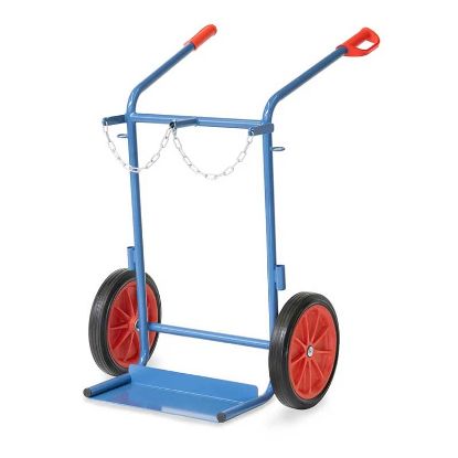Slika VOZIČEK ZA PREVOZ JEKLENK - DVOJNI nosilnost 150kg, D204-229mm, FETRA 51011