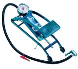 Slika TLAČILKA ZRAČNA NOŽNA, MANOMETER, 5BAR, ENOJNI CILINDER