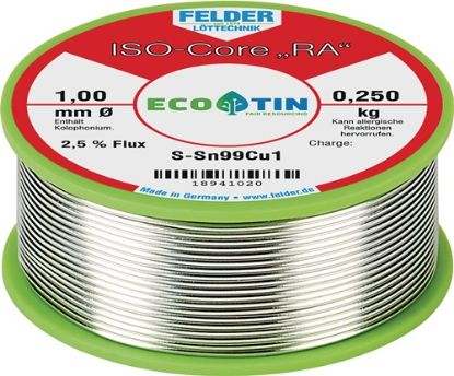 Slika ŽICA ZA SPAJKANJE NA KOLUTU, ISO-CORE®RA  O1MM S-SN99CU1 FELDER 250G