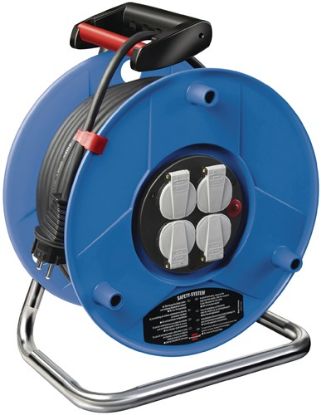 Slika PODALJŠEK ELEKTRIČNI - kabelski boben 25m (3x1,5mm2) Typ:H05VV-F - s 4 zaščiteni