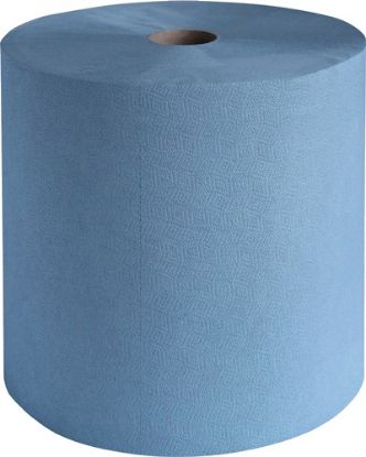 Slika KRPE ČISTILNE V ROLI 380X360MM (1ROLA/500LISTIČEV)  - 3-SLOJNE, MODRE BARVE