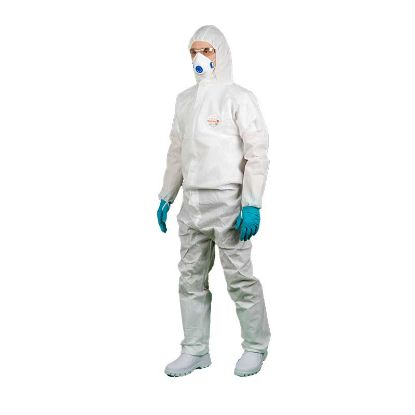 C110 ,Vel.XL,KOMBINEZON ZAŠČITNI s kapuco OxyChem C110,antistatičen, bele barve
