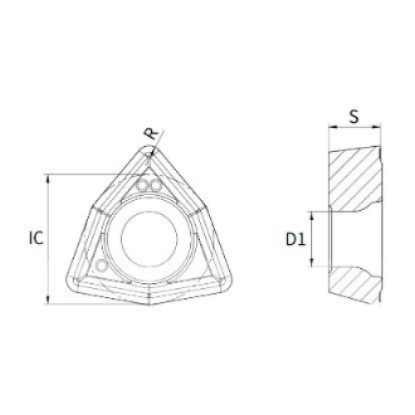 Slika Ploščice za svedre WCMT_DG