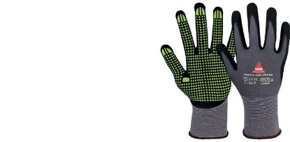 Slika 508150G, VEL.7, DELOVNA ROKAVICA IZ NITRILNE PENE IN PIKICAMI, PADUA GRIP GREEN