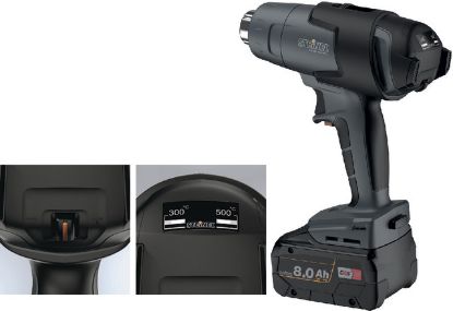 Slika FEN AKUMULATORSKI NA VROČI ZRAK 300-500°C MH3, 18V/8.0Ah STEINEL 