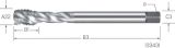 Slika SVEDER NAVOJNI STROJNI DIN5156/C G1.1/4-11 HSS-E V3 RSP40 - zaviti