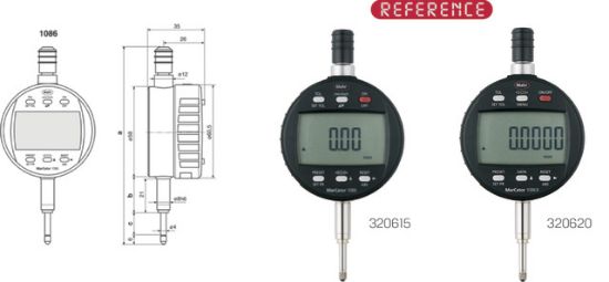 URA MERILNA DIGITALNA Mahr 1086 R 12,5mm/0,001mm - s podatkovnim izhodom MAHR