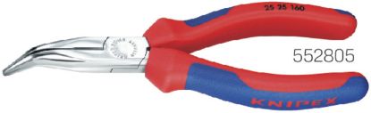 Slika KNIPEX-Flachrundzange, gewink. mit Schneide, Mehrkomp.hüllen
