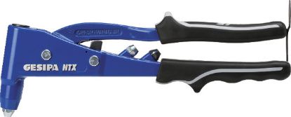 Slika KLEŠČE ROČNE ZA KOVIČENJE KOVIC D3-5,0mm GESIPA NTX-F - s 3-mi nastavki         