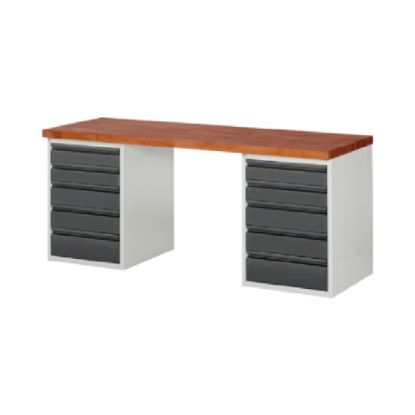MIZA DELOVNA 1500X700MM NAST. VIŠINA 790-1140MM, RAL7035/RAL7016 (10X PREDAL) RA