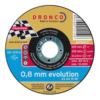 PLOŠČA REZALNA AS 60W Evolution D125X0,8X22,23mm (1Gar=25Kos)