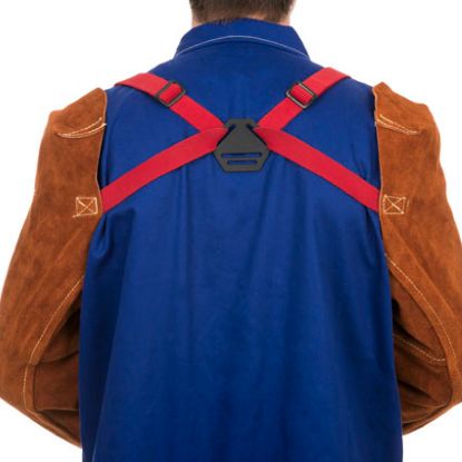 Slika 44-7023,NAROKAVNIK VARILSKI ZA ZAŠČITO ROK IN RAMEN, dol.58cm, WELDAS LAVA BROWN