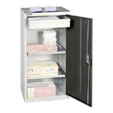 OMARA ZA ORODJE IN MATERIAL Z 1 PREDALNIKOM IN 2 POLICAMA, 500X500X1000MM, ANTRA
