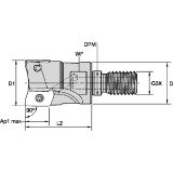 Slika GLAVA VSM11 D25mm Z=4 VSM11D025Z04M12XD11