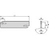 DRŽALO ODREZILNO - KLINGICA A=3mm H=32mm WGCBSN32M0350 