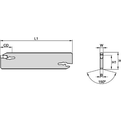 Slika DRŽALO ODREZILNO - KLINGICA A=3mm H=32mm WGCBSN32M0350 