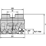 Slika GLAVA VSM11 D50mm Z=5 VSM11D050Z05S022XD11